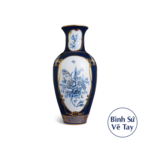  Bình hoa 60 cm - Hoa tây cobalt 