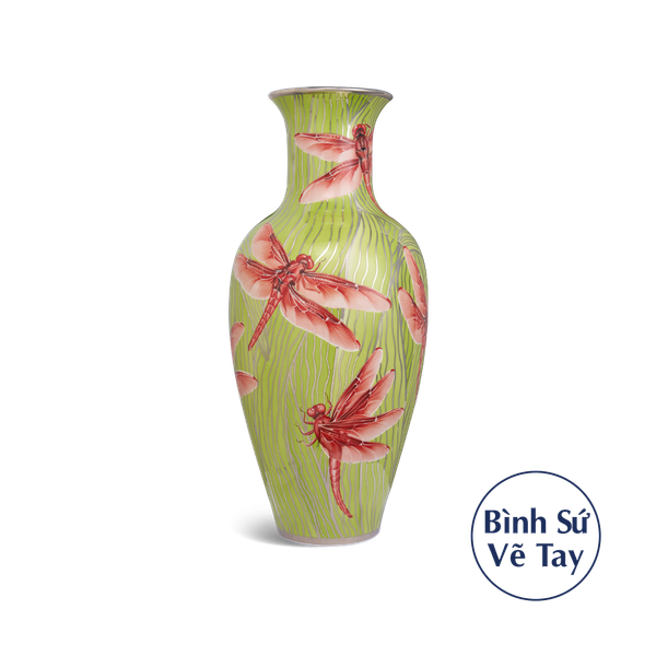 Bình hoa 60 cm - Chuồn chuồn đỏ