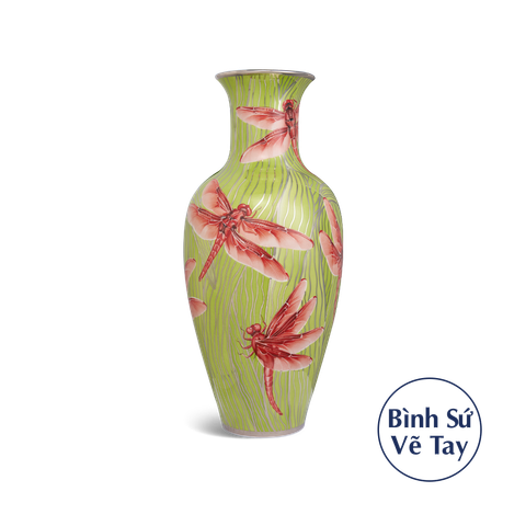  Bình hoa 60 cm - Chuồn chuồn đỏ 
