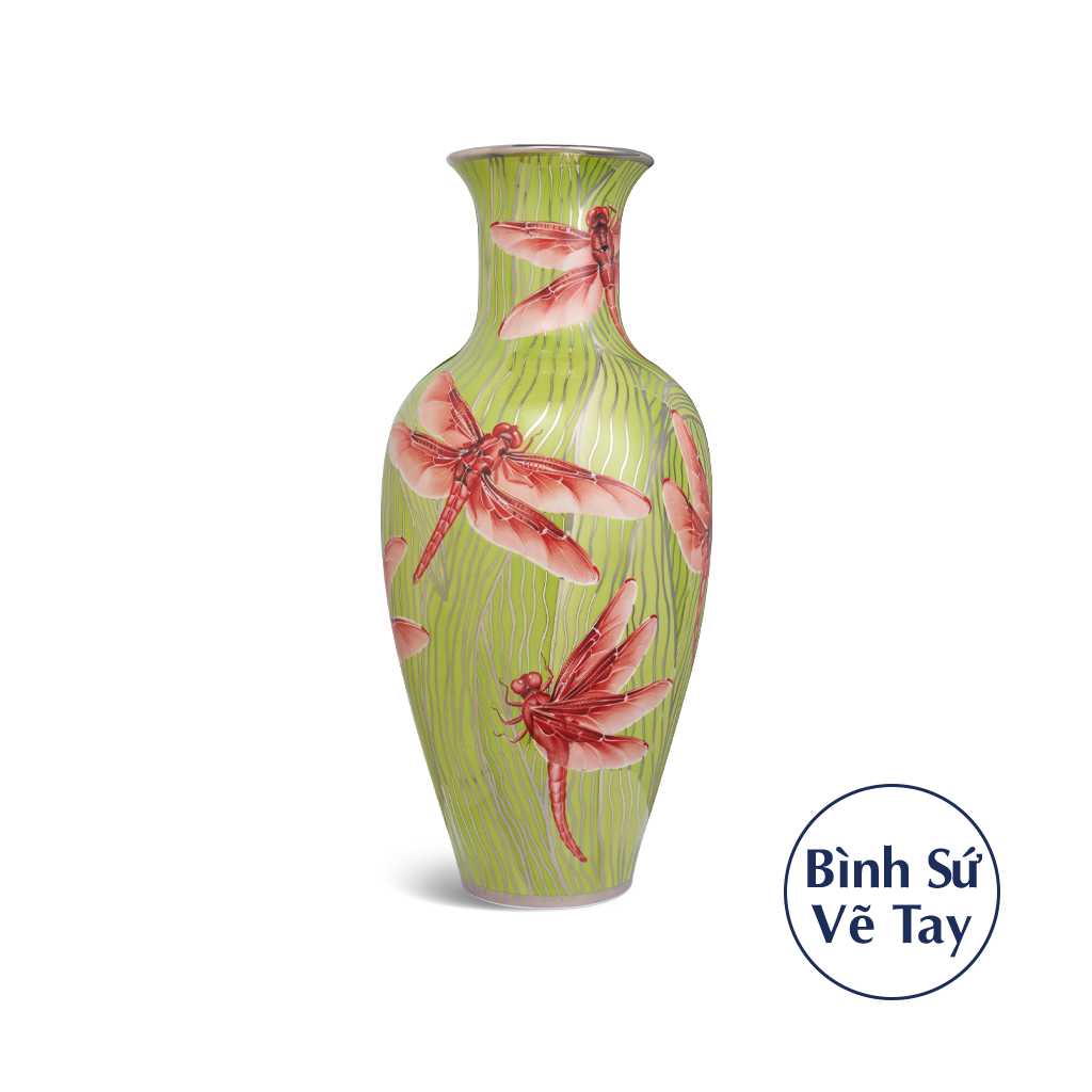 Bình hoa 60 cm - Chuồn chuồn đỏ