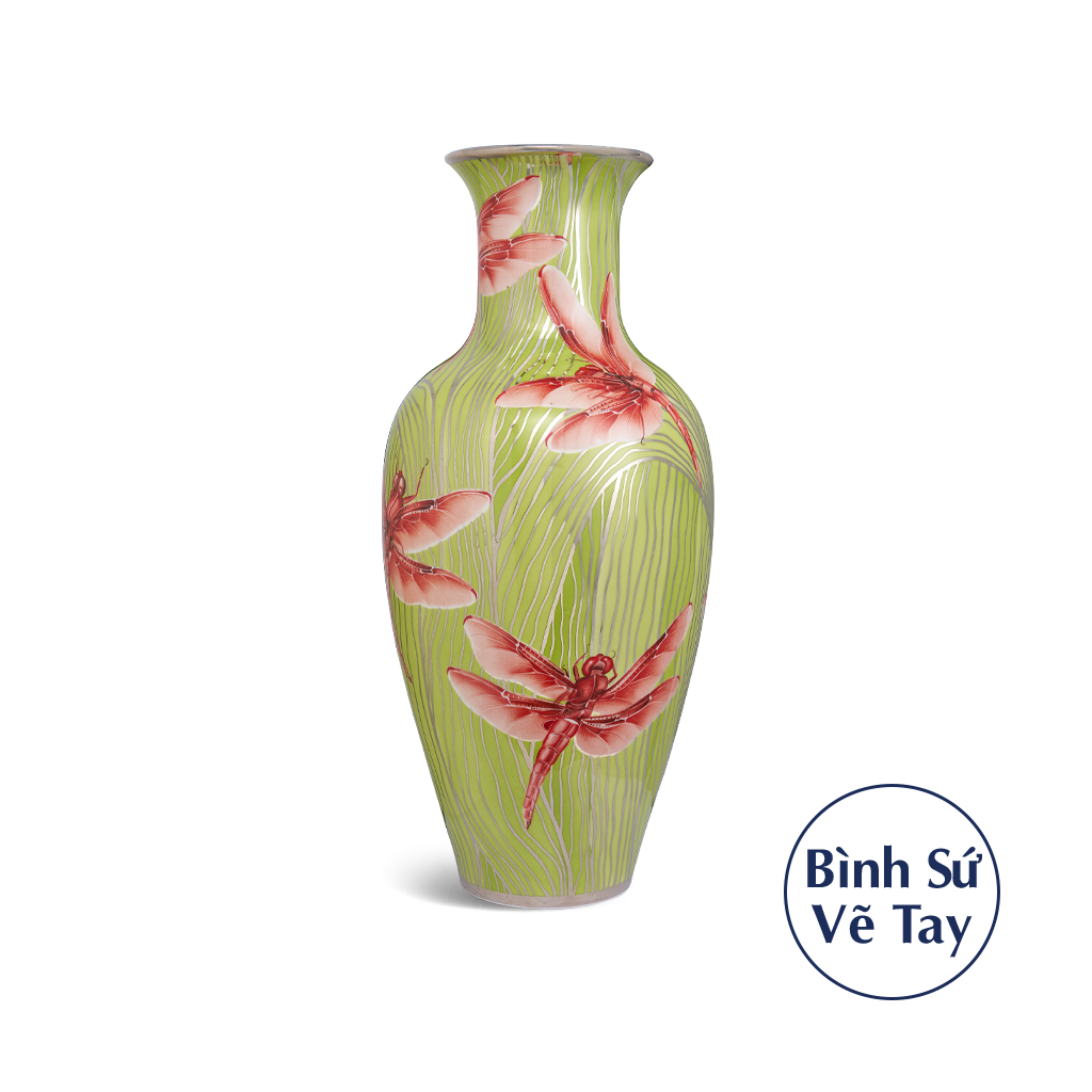 Bình hoa 60 cm - Chuồn chuồn đỏ