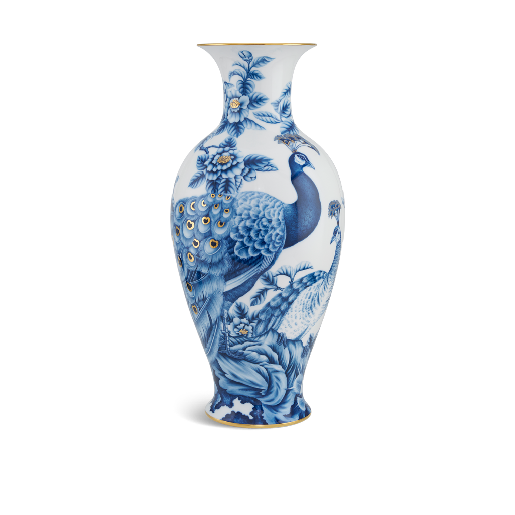 Bình Khổng Tước - Sứ Vẽ Tay - Trang Trí