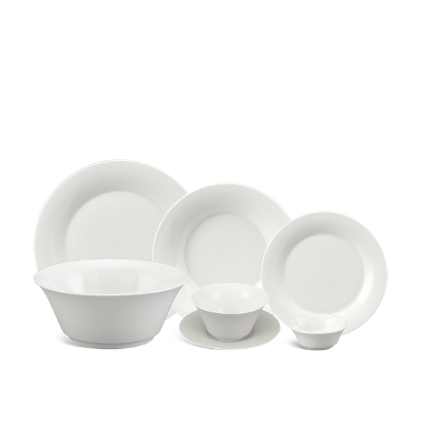 Bộ đồ ăn 22 sản phẩm - Tulip Ngà - Trắng Ngà