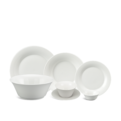  Bộ đồ ăn 22 sản phẩm - Tulip Ngà - Trắng Ngà 