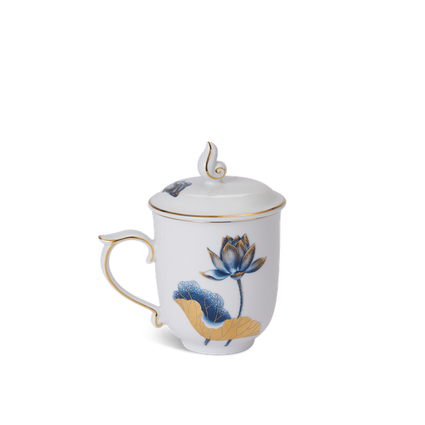 Ca trà 0.30 L + nắp - Mẫu Đơn - Tịnh Tâm Vàng