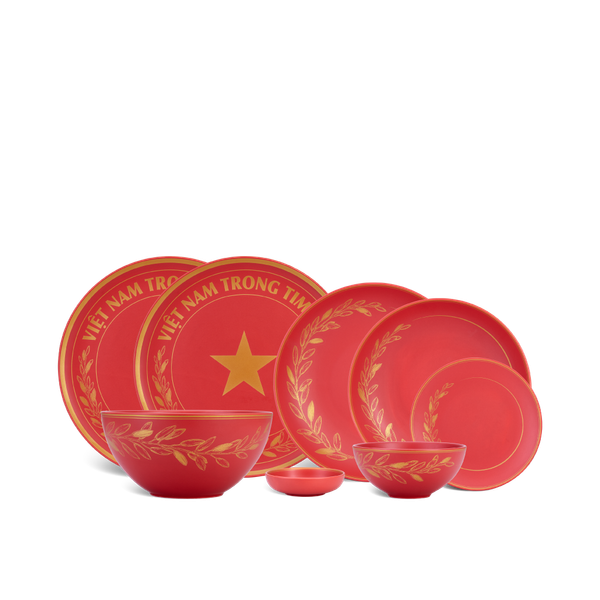 Bộ đồ ăn 20 sản phẩm - Timeless - Rực Rỡ Việt Nam