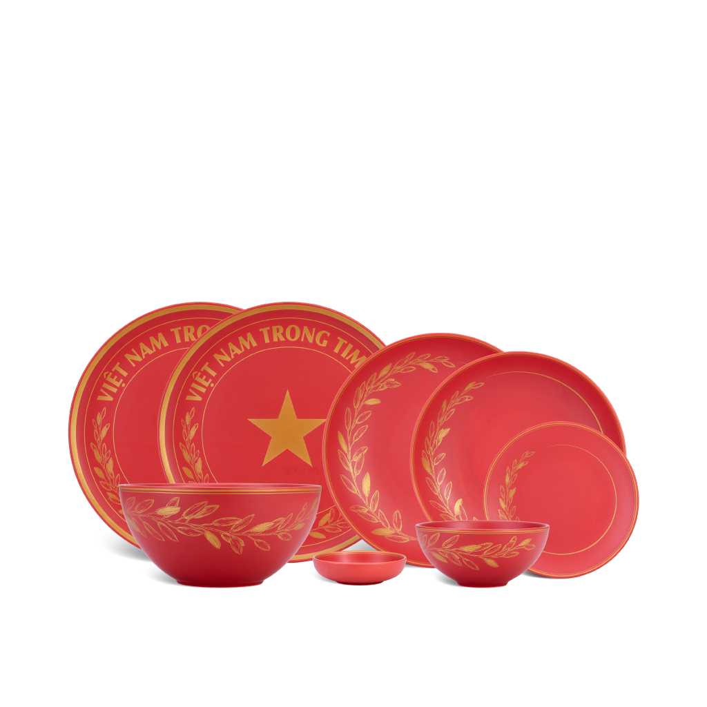 Bộ đồ ăn 20 sản phẩm - Timeless - Rực Rỡ Việt Nam