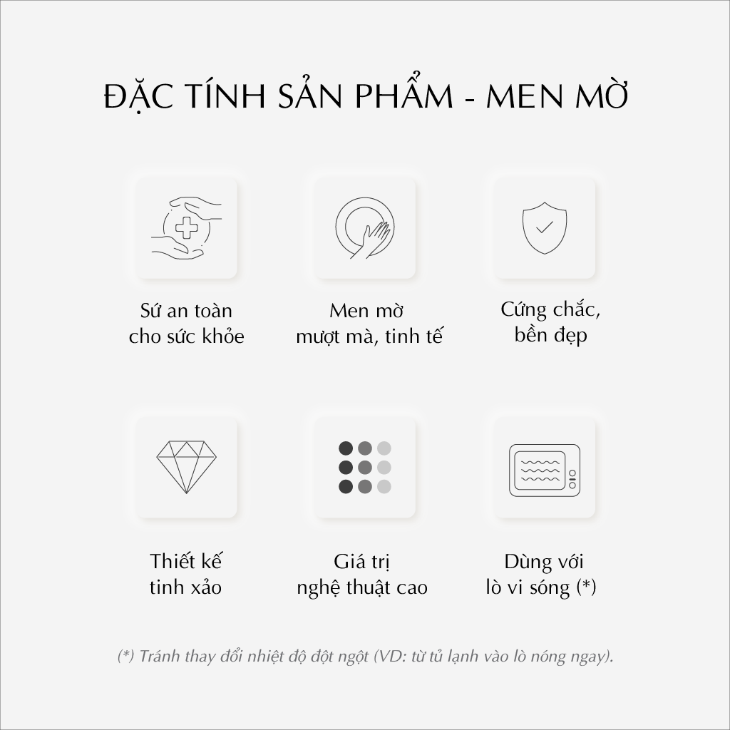 Bộ đồ ăn 20 sản phẩm - Timeless - Rực Rỡ Việt Nam