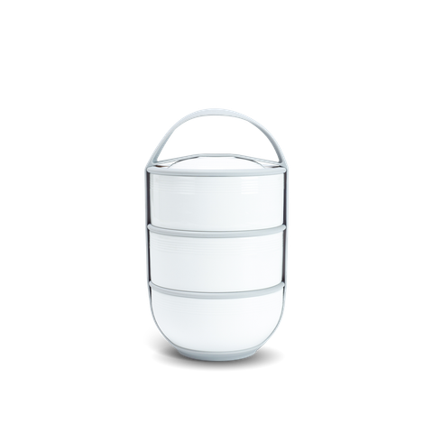  Bộ hộp cơm văn phòng 12.5 cm - Trắng 