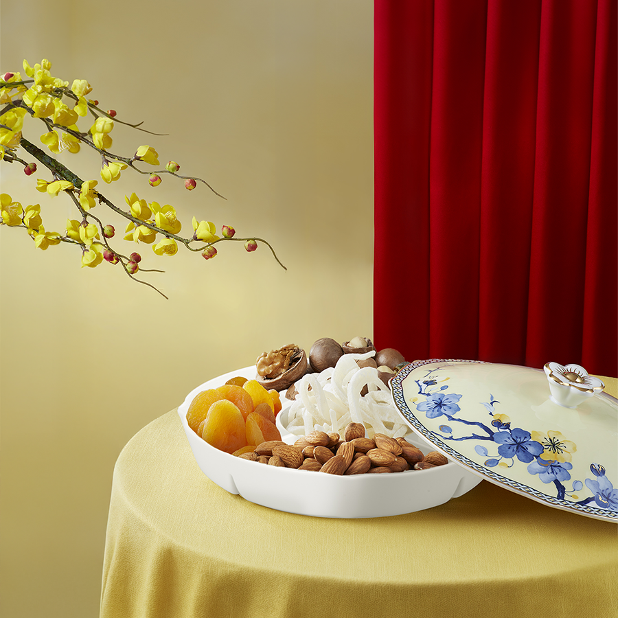 Khay mứt 5 ngăn Hoa Mai Phú Quý