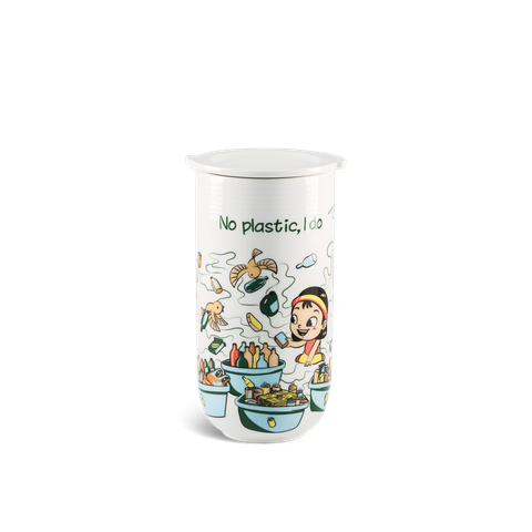  Ly sứ dưỡng sinh 0.48 L (K4) + nắp - Dưỡng Sinh - Tấm Cám 