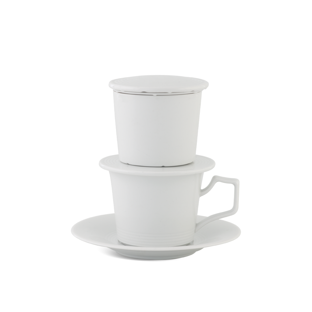 Bộ Phin Cà Phê (tách 0.17 L) - Misc Assortment - Trắng