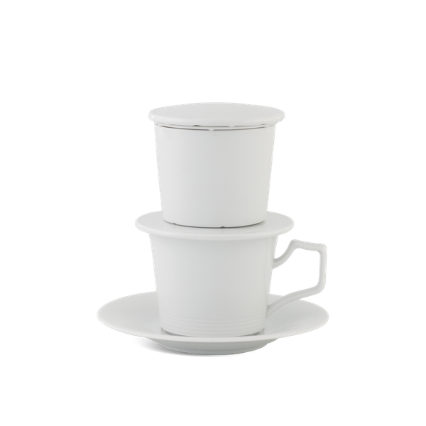 Bộ Phin Cà Phê (tách 0.17 L) - Misc Assortment - Trắng