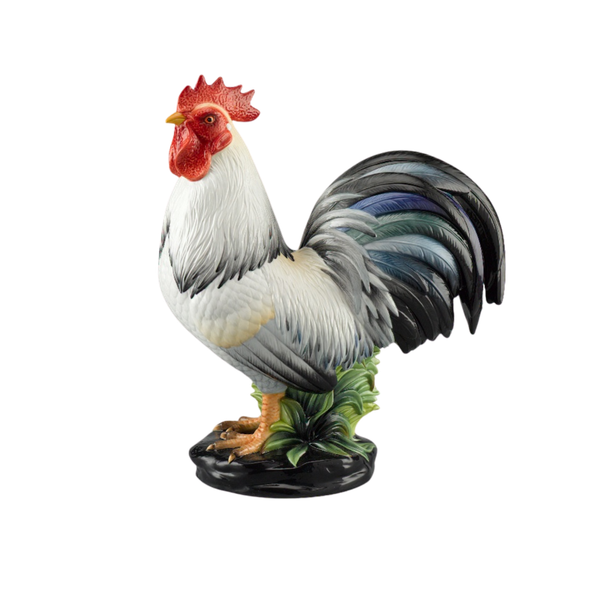 Gà Đại Cát 34 cm - Tượng -Trắng