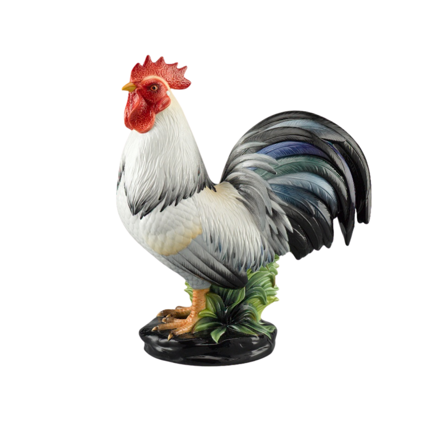 Gà Đại Cát 34 cm - Tượng -Trắng