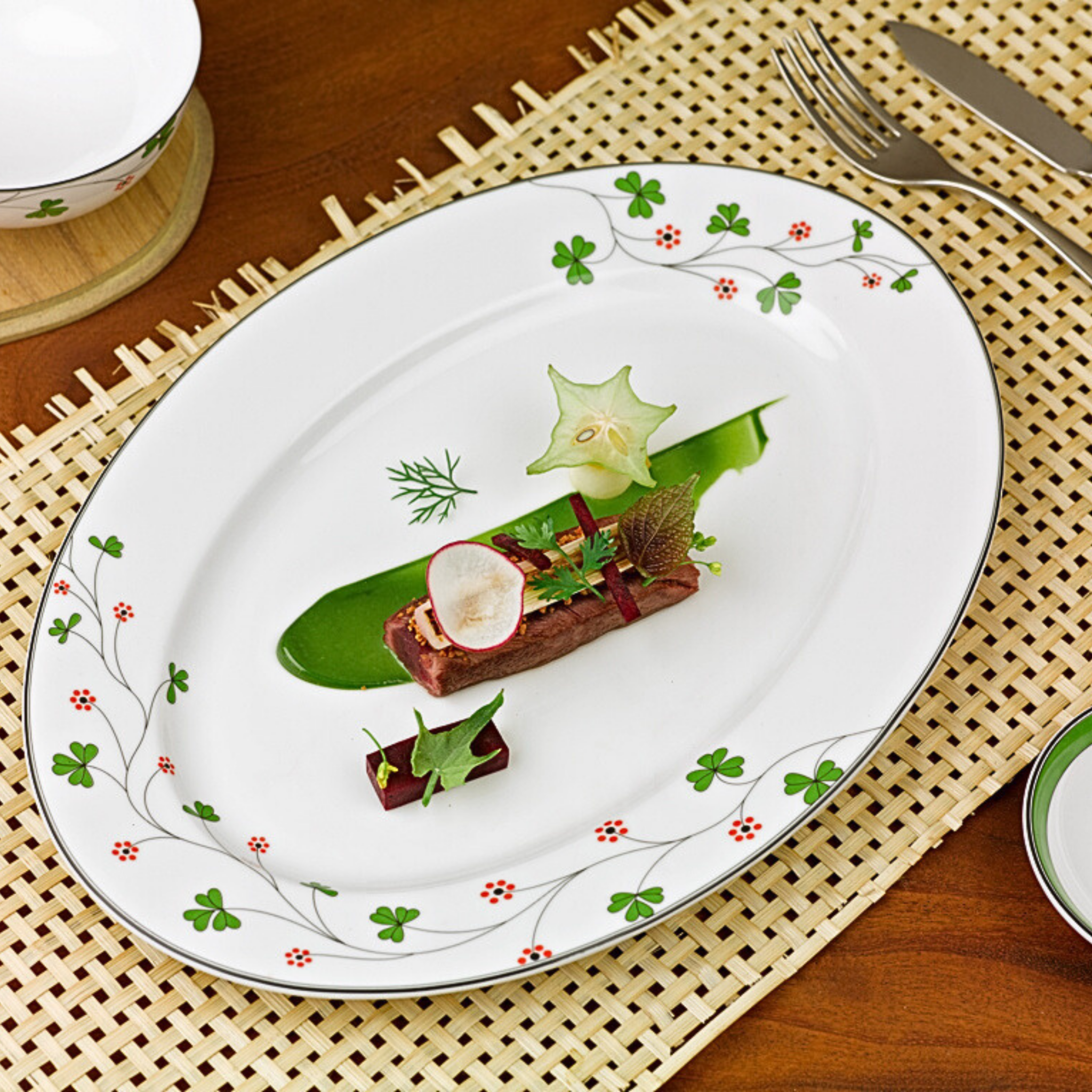 Bộ đồ ăn 36 sản phẩm - Jasmine - Hoa May Mắn