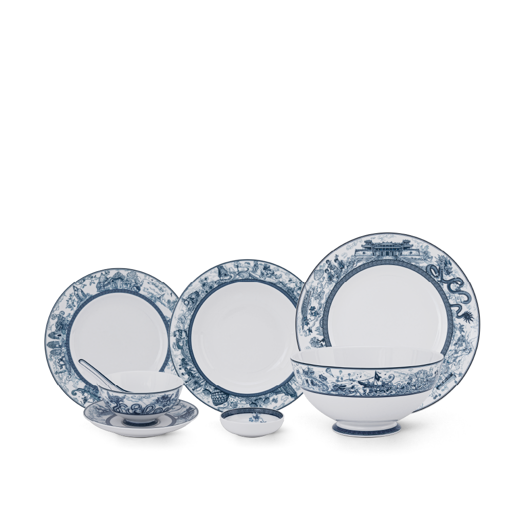 Bộ đồ ăn 30 sản phẩm - Hoàng Cung - Nam Quốc