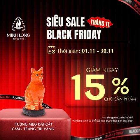  Mèo Đại Cát t.t vàng - Tượng 