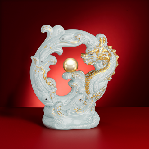  Tượng rồng Khải Đức Men Ngọc (bóng) 