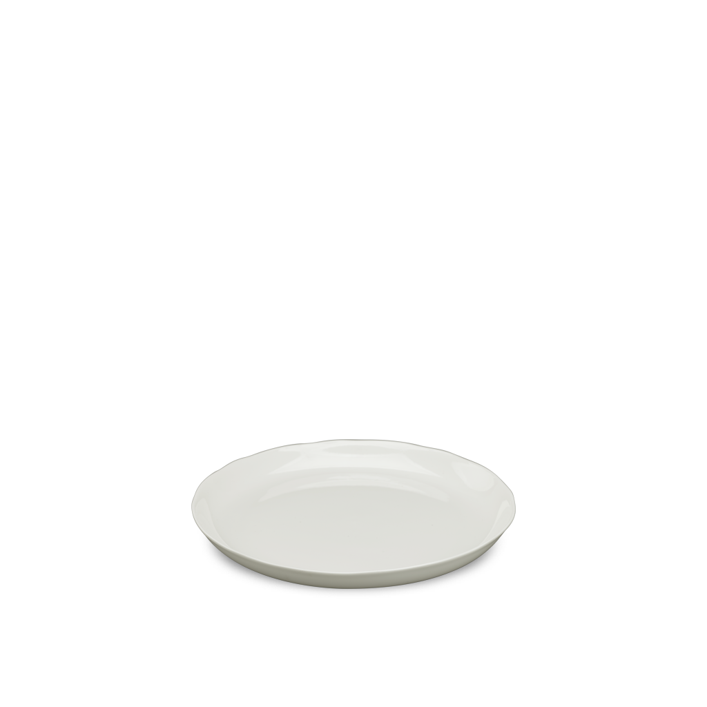 Khay trà 23 cm - Mẫu đơn IFP - Trắng Ngà