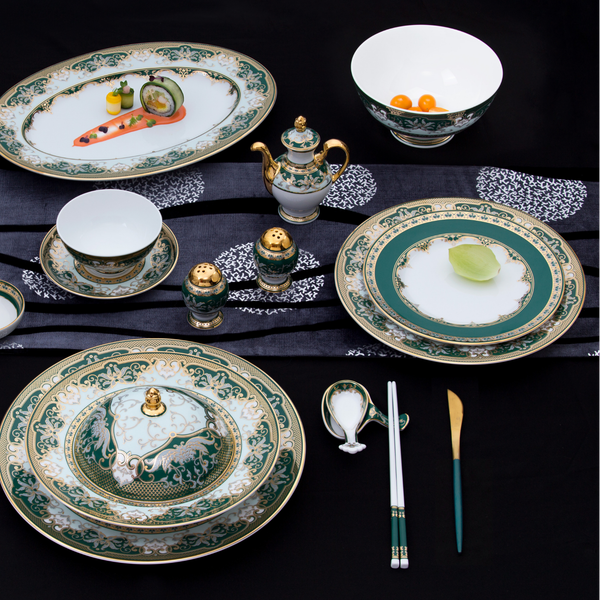 Bộ đồ ăn 85 sản phẩm - Hoàng Cung - Sen Ngọc Bích