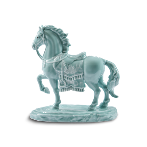  Tượng Bảo Mã 23.9 cm - Tượng - Men Ngọc (bóng) 