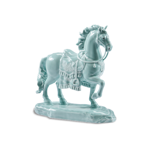 Tượng Bảo Mã 23.9 cm - Tượng - Men Ngọc (bóng) 
