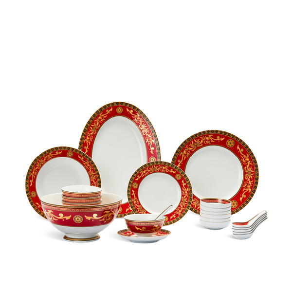 Bộ đồ ăn 6 người Âu-Á 44 sản phẩm - Hoàng Cung - Quốc Sắc