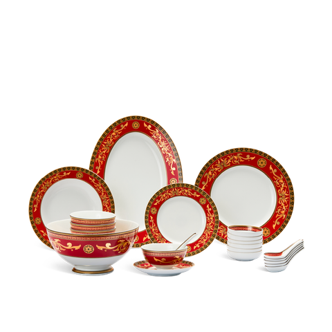  Bộ đồ ăn 6 người Âu-Á 44 sản phẩm - Hoàng Cung - Quốc Sắc 