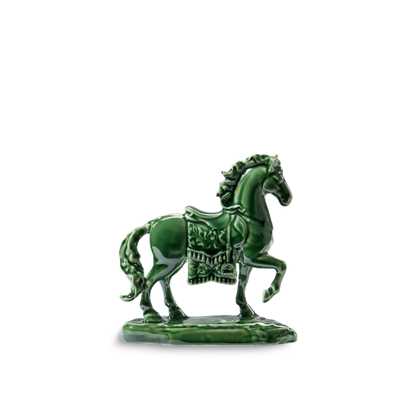 Tượng Bảo Mã 10.5cm - Tượng - Lưu Ly Xanh