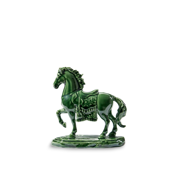 Tượng Bảo Mã 10.5cm - Tượng - Lưu Ly Xanh