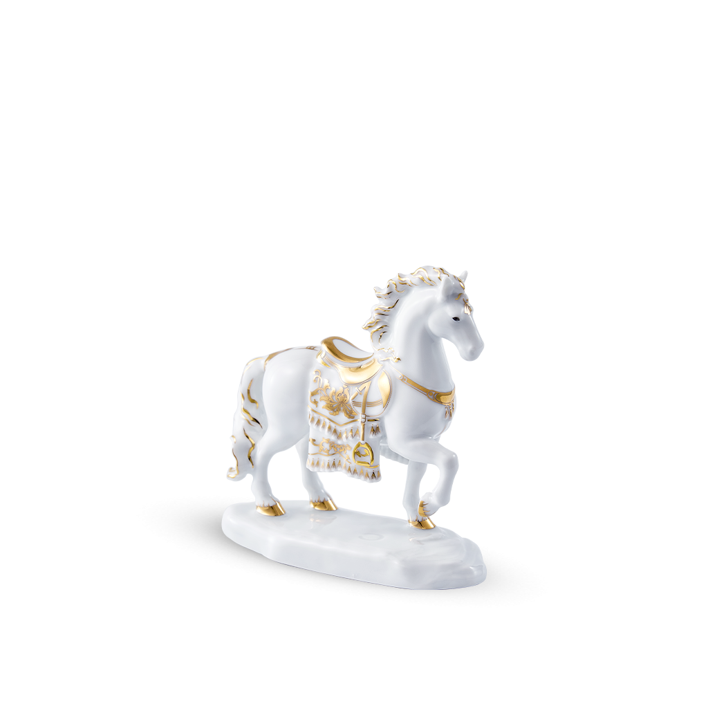 Tượng Bảo Mã 10.5cm Trang Trí Vàng