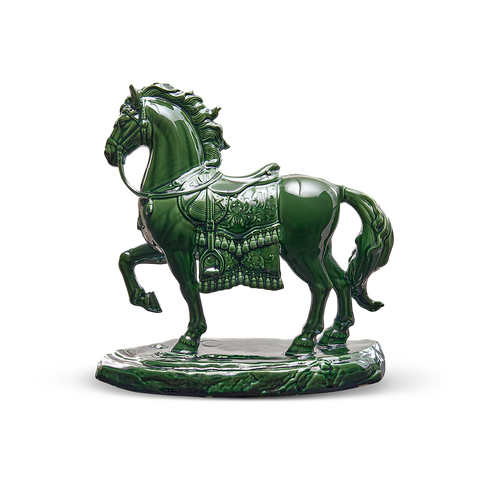  Tượng Bảo Mã 20 cm - Tượng - Lưu Ly Xanh 