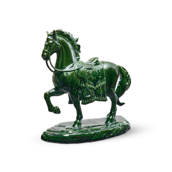 Tượng Bảo Mã 20 cm - Tượng - Lưu Ly Xanh