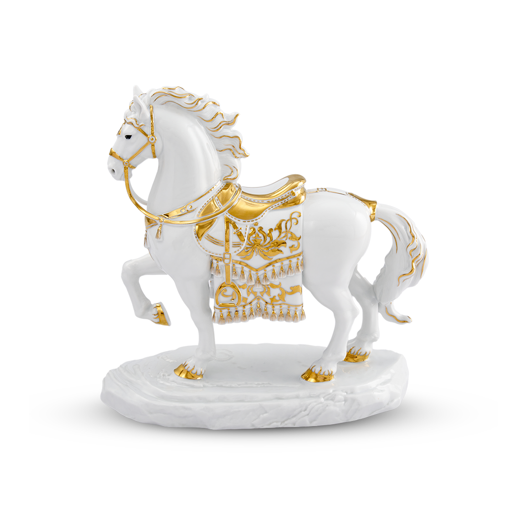 Tượng Bảo Mã 23.9 cm (Trang Trí Vàng) - Tượng - Trắng