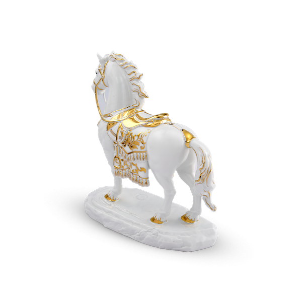 Tượng Bảo Mã 23.9 cm (Trang Trí Vàng) - Tượng - Trắng