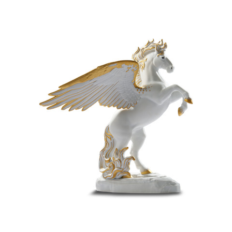  Thiên Lý Mã 26 cm - Tượng - Trắng Sương Mờ 