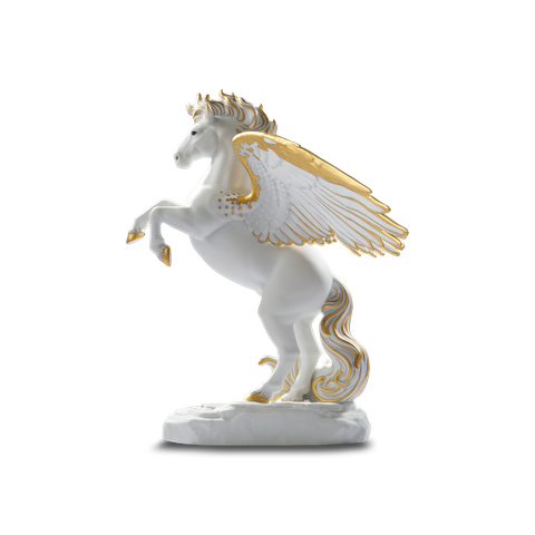  Thiên Lý Mã 26 cm - Tượng - Trắng Sương Mờ 