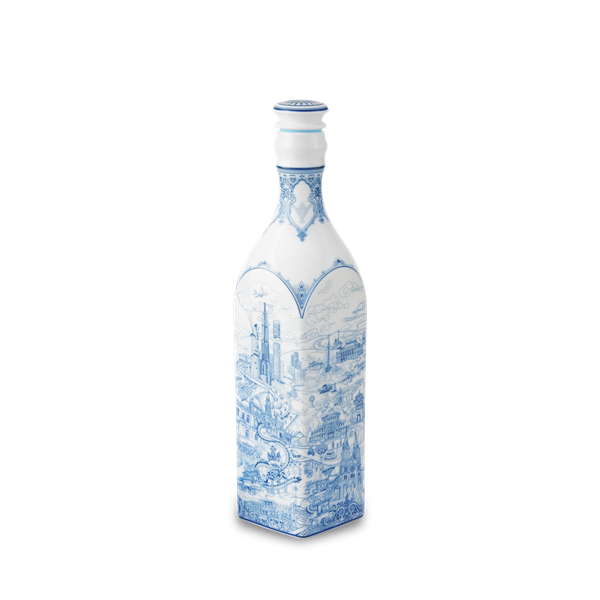 Chai sứ dưỡng sinh vuông 1.0 L + nắp (K1) - Dưỡng Sinh - Nam Quốc - Sài Gòn (TV)