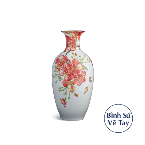  Bình hoa 40 cm - Chim & Hoa Phượng 