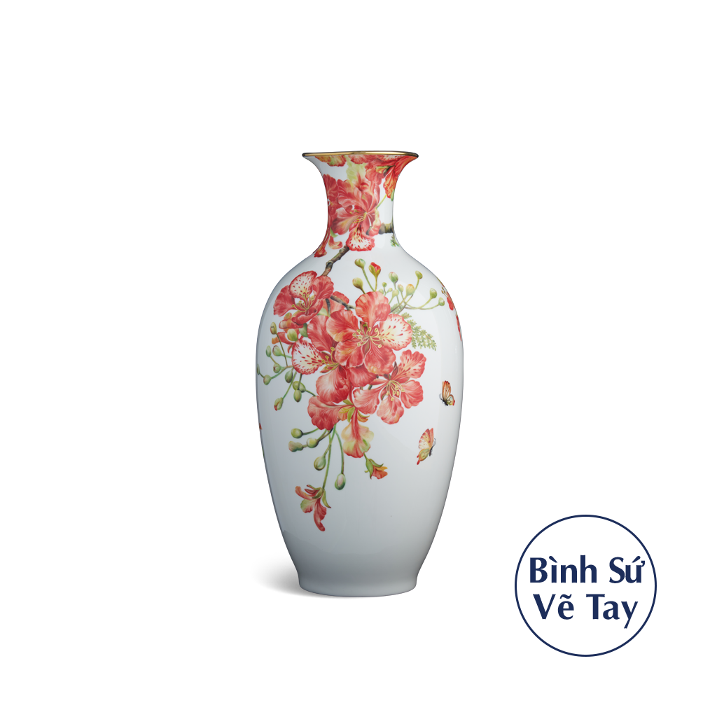 Bình hoa 40 cm - Chim & Hoa Phượng
