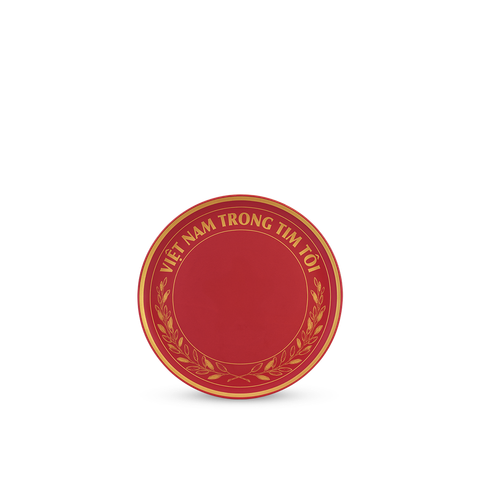 Dĩa tròn 25 cm (KL) - Timeless - Màu đỏ 4 - Rực Rỡ Việt Nam 
