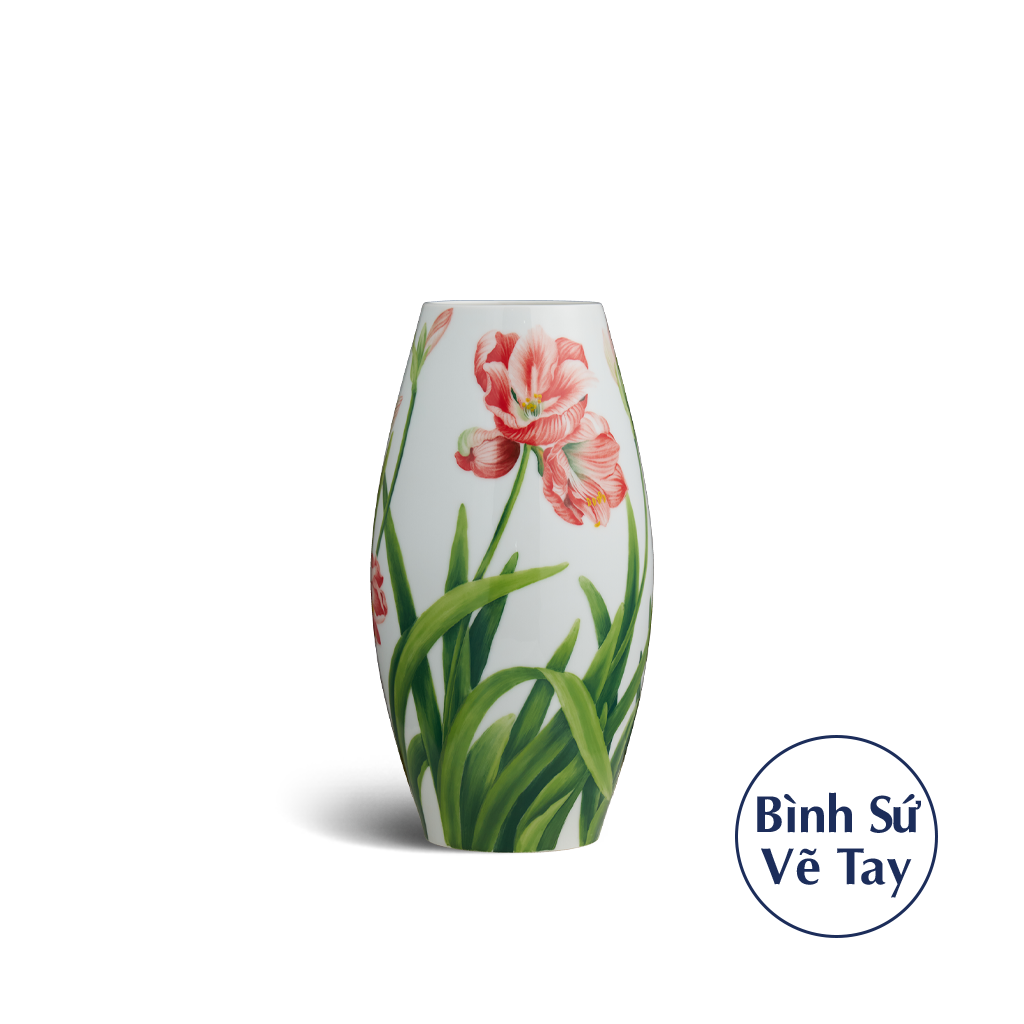 Bình hoa 28 cm - Hoa Huệ Tây