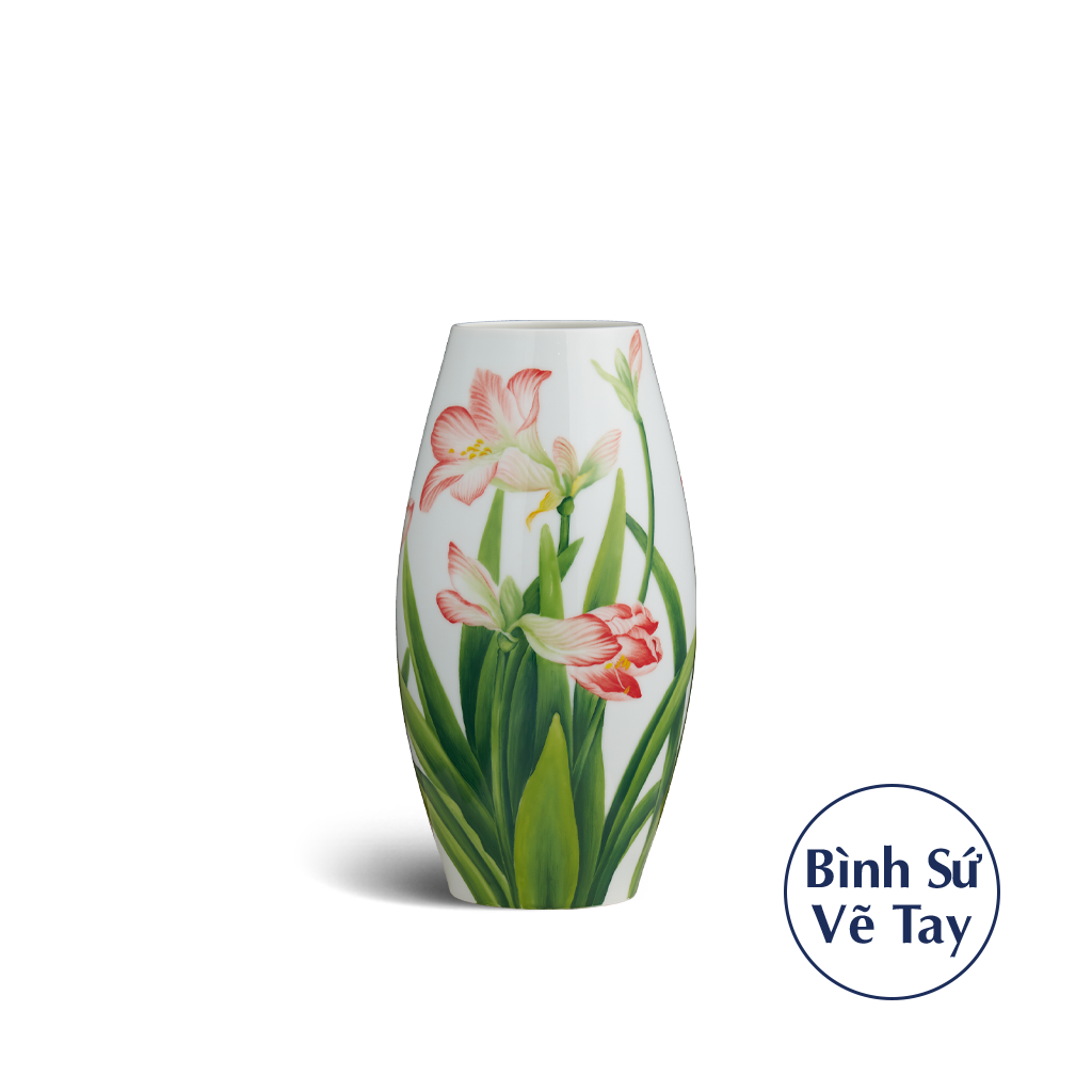 Bình hoa 28 cm - Hoa Huệ Tây