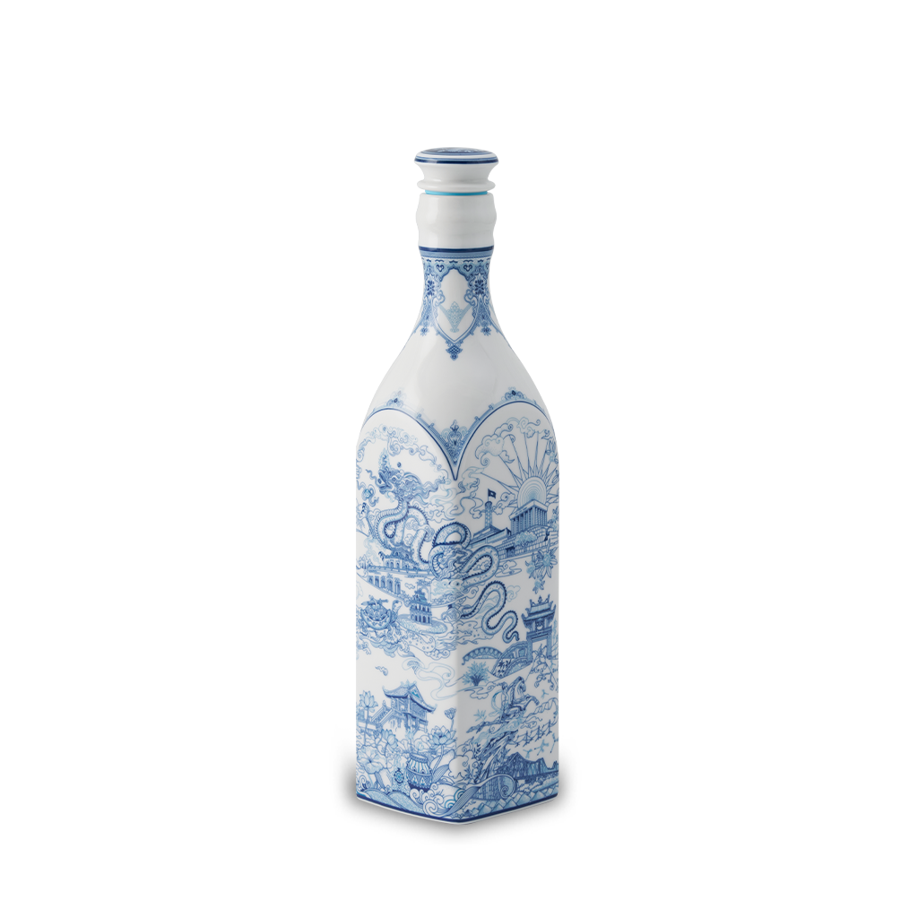 Chai sứ dưỡng sinh vuông 1.0 L + nắp (K1) - Dưỡng Sinh - Nam Quốc - Hà Nội (TV)