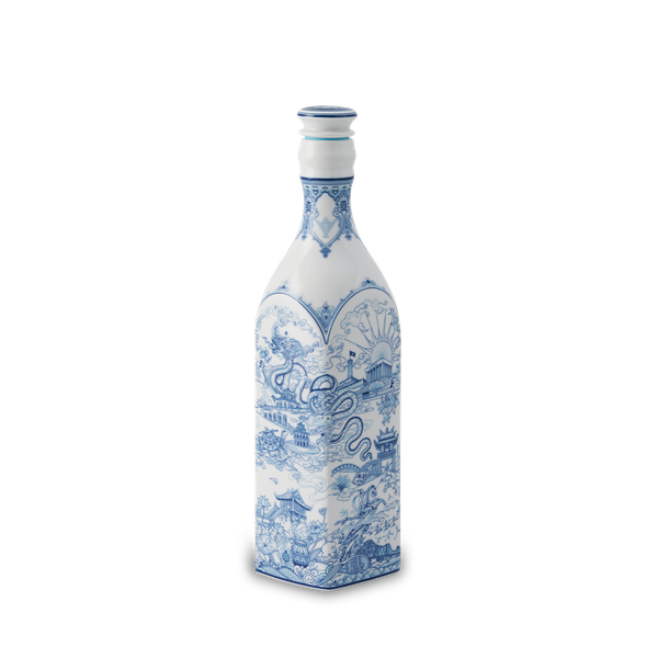 Chai sứ dưỡng sinh vuông 1.0 L + nắp (K1) - Dưỡng Sinh - Nam Quốc - Hà Nội (TV)