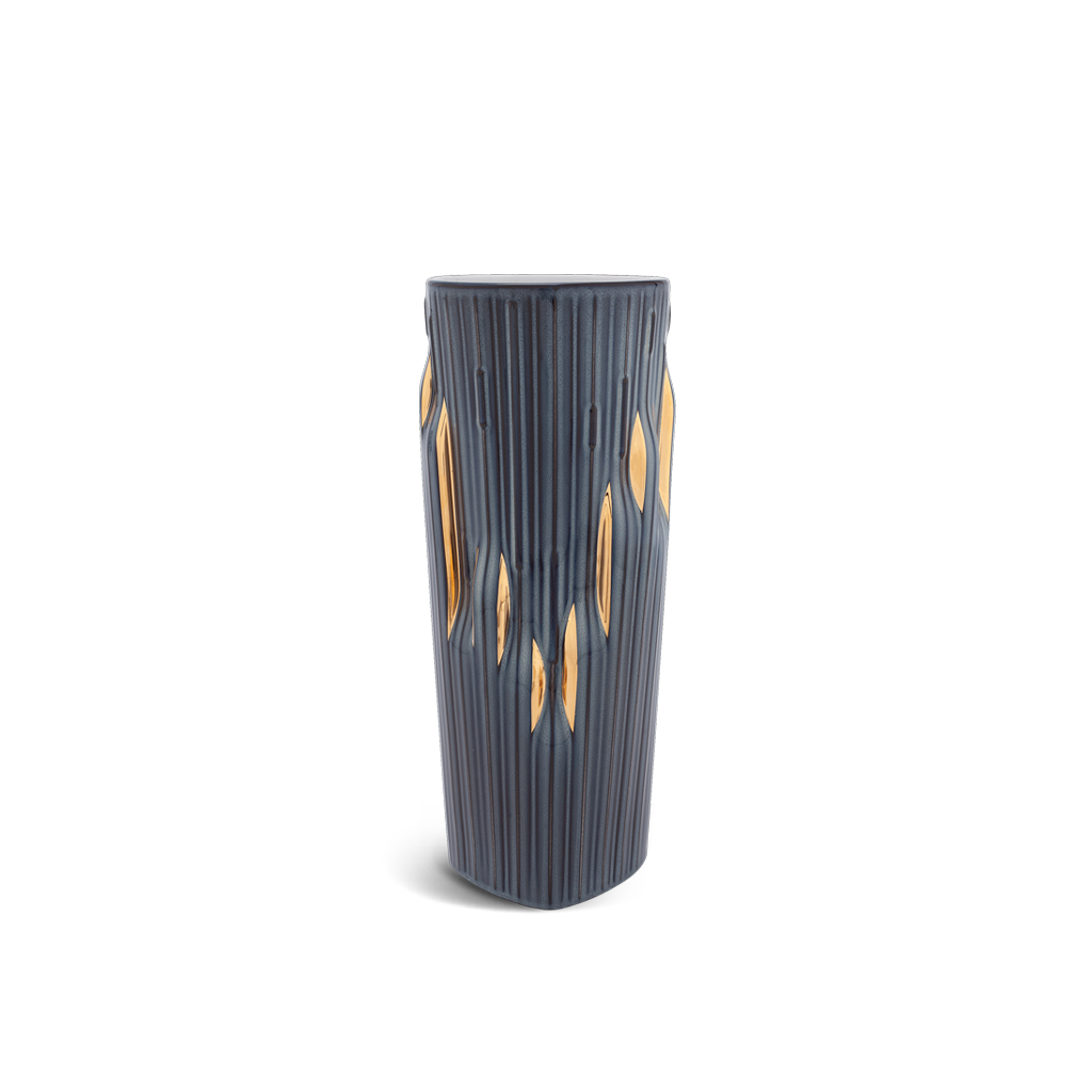 Bình hoa hoàng kim 30 cm - bình hoa - hỏa biến xanh dương