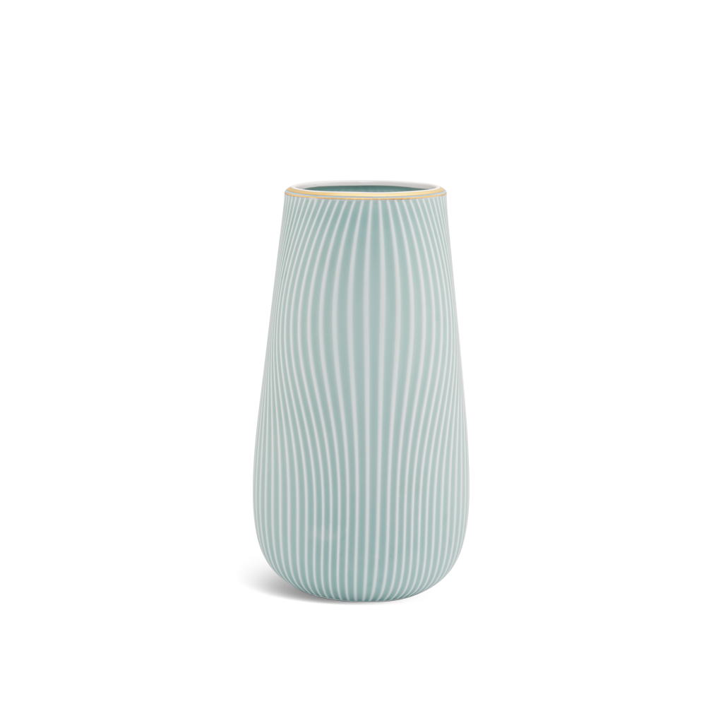 Bình hoa Zen 30 cm (KN-K1)	- Bình hoa - Men Ngọc Sương Mờ (vàng)