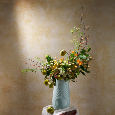  Bình hoa Zen 30 cm (KN-K1)	- Bình hoa - Men Ngọc Sương Mờ (vàng) 