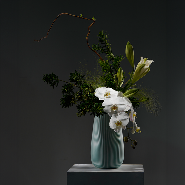 Bình hoa Zen 30 cm (KN-K1)	- Bình hoa - Men Ngọc Sương Mờ (vàng)